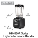 Tempest høytytende blender HBH650R-CE, 178 x 203 x (H) 457 mm-9
