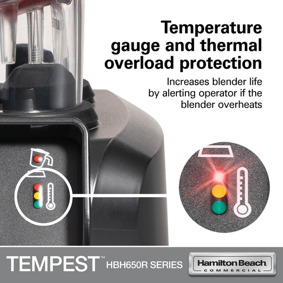 Tempest høytytende blender HBH650R-CE, 178 x 203 x (H) 457 mm
