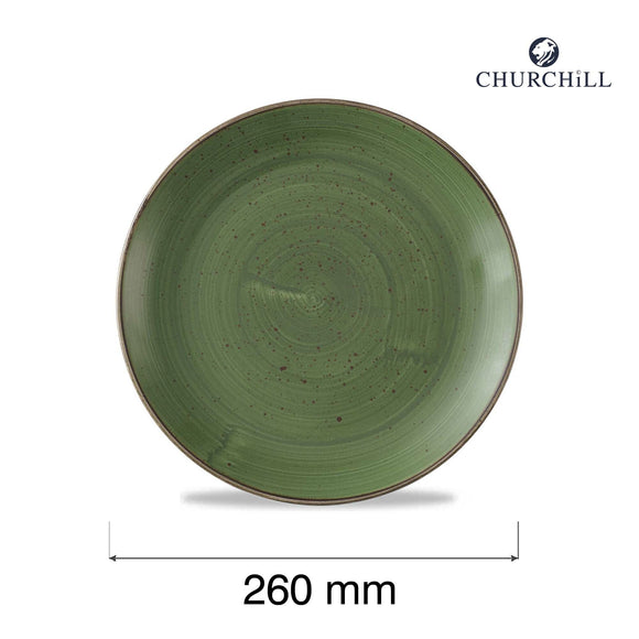 Stonecast Sorrel Green Coupe-tallerken, 260 mm, Min. kjøp: 6