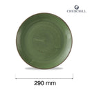Stonecast Sorrel Green Coupe-plate, 290 mm, Min. kjøp: 6-2