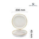 Stonecast Barley White økologisk tallerken med dyp kant, 230 mm, Min. kjøp: 6-5