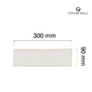 Steinstøpt bygg i hvitt porselensfat, 300x90mm, Min. kjøp: 6-4