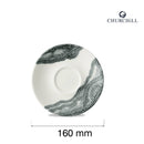 Tide svart kaffefat, 160 mm, Min. kjøp: 6-4