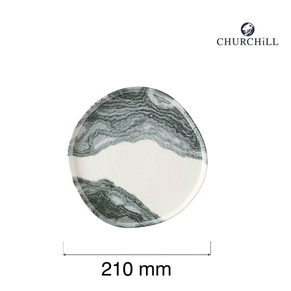 Tide Black Organic Rimfasettertallerken, 210 mm, Min. kjøp: 6