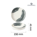 Tide Black Organic Dypkantet Tallerken, 230 mm, Min. kjøp: 6-2