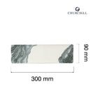 Tide svart porselensbrett, 300x90mm, Min. kjøp: 6-2