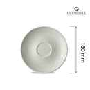 Delta grå kaffeskål, 160 mm, Min. kjøp: 6-2