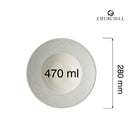 Delta Grå pastatallerken, 280 mm, Min. kjøp: 6-2