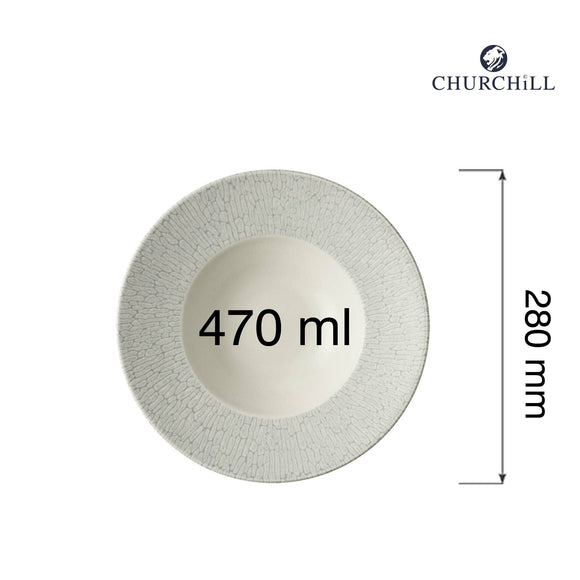 Delta Grå pastatallerken, 280 mm, Min. kjøp: 6