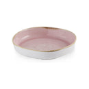 Organisk tallerken med høy kant Stonecast Petal Pink, 230 mm, Min. kjøp: 6-3