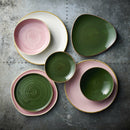 Organisk tallerken med høy kant Stonecast Petal Pink, 230 mm, Min. kjøp: 6-6