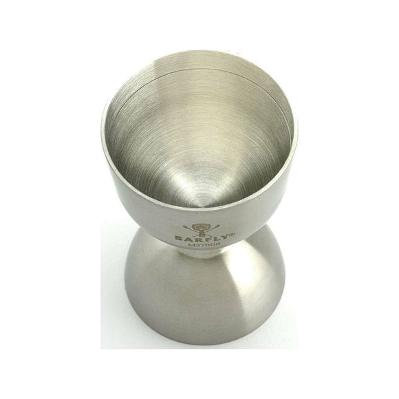 Klokkejigger med rett kant, rustfritt stål, 25/50 ml