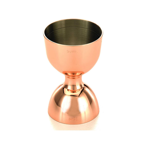 Klokkejigger med rett kant, kobber, 25/50 ml