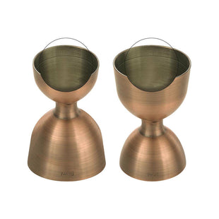 Klokkejigger med rett kant, antikk kobber, 25/50ml