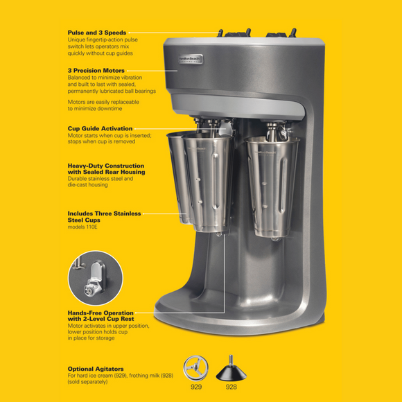 Trippelspindelmikser, 318 x 229 x (H) 521 mm