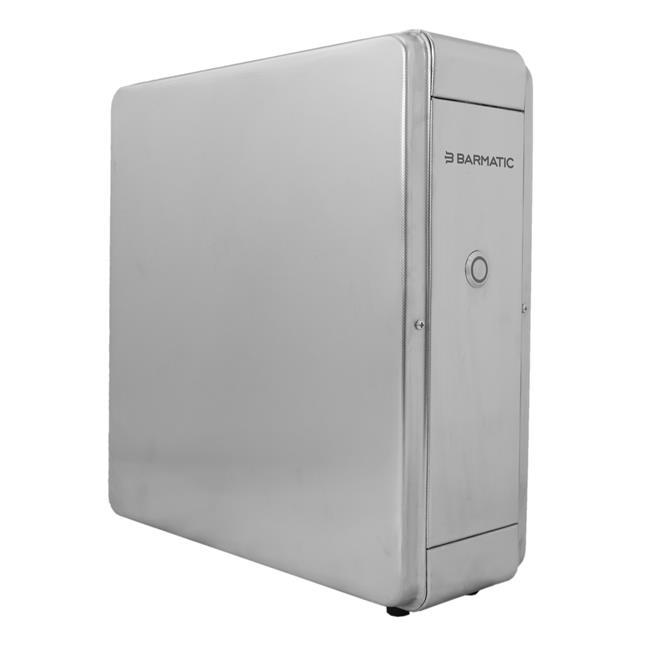 Omvendt osmosefilter 2.0, rustfritt stålhus, 420x150x(H)445mm
