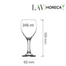 Aspen vinglass 245 ml, LAV, Min. kjøp: 6-6