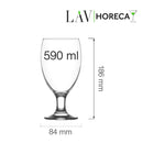 Aspen isteglass 590 ml, LAV, Min. kjøp: 6-3