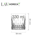 Edinburgh whiskyglass 330 ml, LAV, Min. kjøp: 12-8