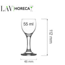 Sofia vodkaglass, 55 ml, LAV, Min. kjøp: 12-5