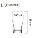 Bristol ølglass, 380 ml, LAV , Min. kjøp: 12-6