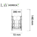 Archie longdrinkglass, 390 ml, LAV, Min. kjøp: 12-4