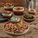 Nourish Barley White sideskål, 120 mm, Min. kjøp: 12-9