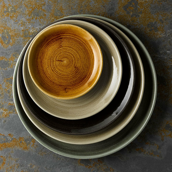 Stonecast Patina Iron Black grunn coupe-plate, 260 mm, Min. kjøp: 12