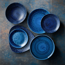 Stonecast Plume Ultramarin grunn kupéplate, 260 mm, Min. kjøp: 12-3