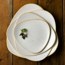 Stonecast Barley White trekantet tallerken, 229 mm, Min. kjøp: 6-9