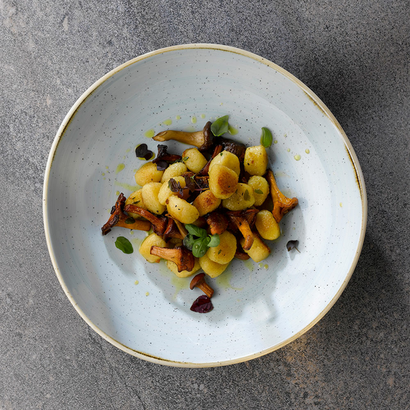 Stonecast Duck Egg rund sporskål, 253 mm, Min. kjøp: 6