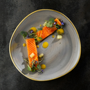 Stonecast Grå rund sporplate, 264 mm, Min. kjøp: 6-7