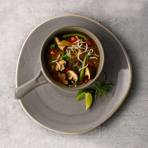 Stonecast Grå rund sporplate, 264 mm, Min. kjøp: 6