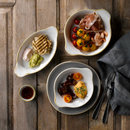 Stonecast Grå rund sporplate, 210 mm, Min. kjøp: 6-7