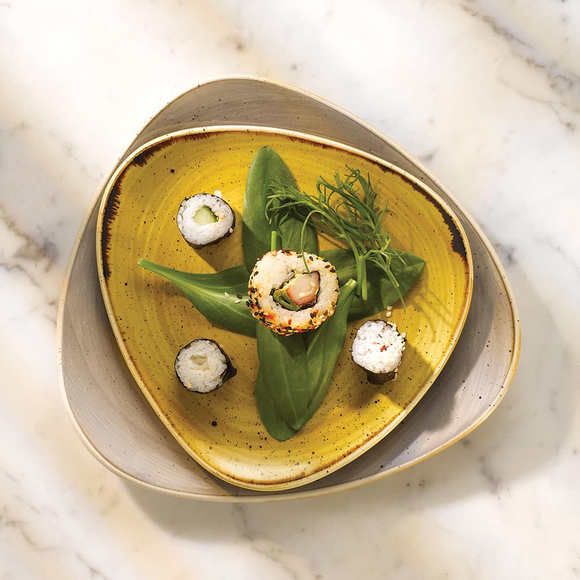 Stonecast Grå trekantet plate, 229 mm, Min. kjøp: 6