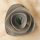 Stonecast Grå trekantet skål, 235 mm, Min. kjøp: 6-7