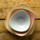 Stonecast Petal Pink trekantet skål, 235 mm, Min. kjøp: 6-9