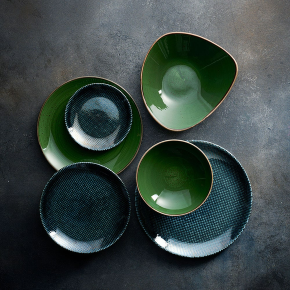 Stonecast Sorrel Green Coupe-tallerken, 260 mm, Min. kjøp: 6