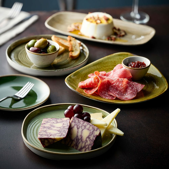 Stonecast Sorrel Green Coupe-tallerken, 170 mm, Min. kjøp: 6