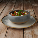 Homespun Accents Jasper Grey coupé-tallerken, 288 mm, Min. kjøp: 6-7