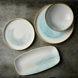 Homespun Accents Jasper Grey coupé-skål, 182 mm, Min. kjøp: 6