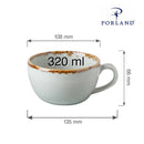 Elegant askfarget kopp, 320 ml, Min. kjøp: 6-9