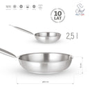 Stekepanne i rustfritt stål, 240 mm-2