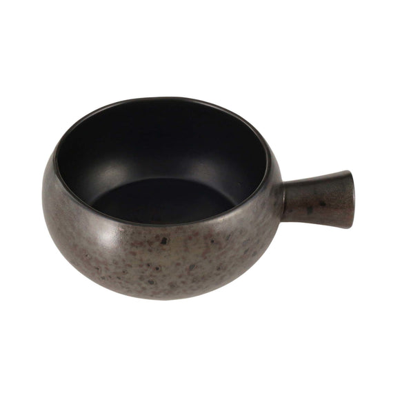 Skål med håndtak i jernstein, 140 mm, Min. kjøp: 6