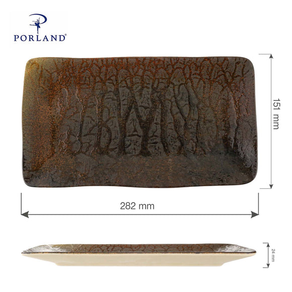 Genesis rektangulær tallerken 280 mm, Min. kjøp: 6