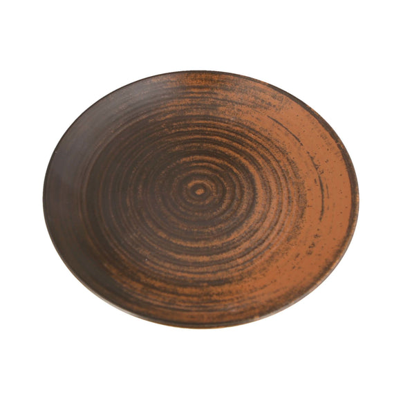 Lykke brun flat tallerken, 170 mm, Min. kjøp: 6