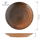 Lykke brun flat tallerken, 170 mm, Min. kjøp: 6-5