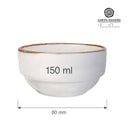 Vaniljeskål som kan stables, 80 mm, Min. kjøp: 6-3