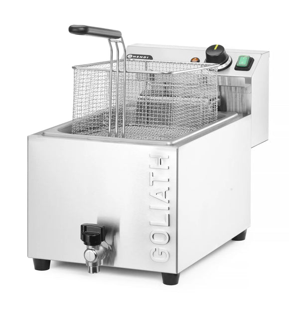Frityrkoker XL med avløpskran HEDI GOLIATH, 10L - for Storkjøkken - XL - Storkjøkken