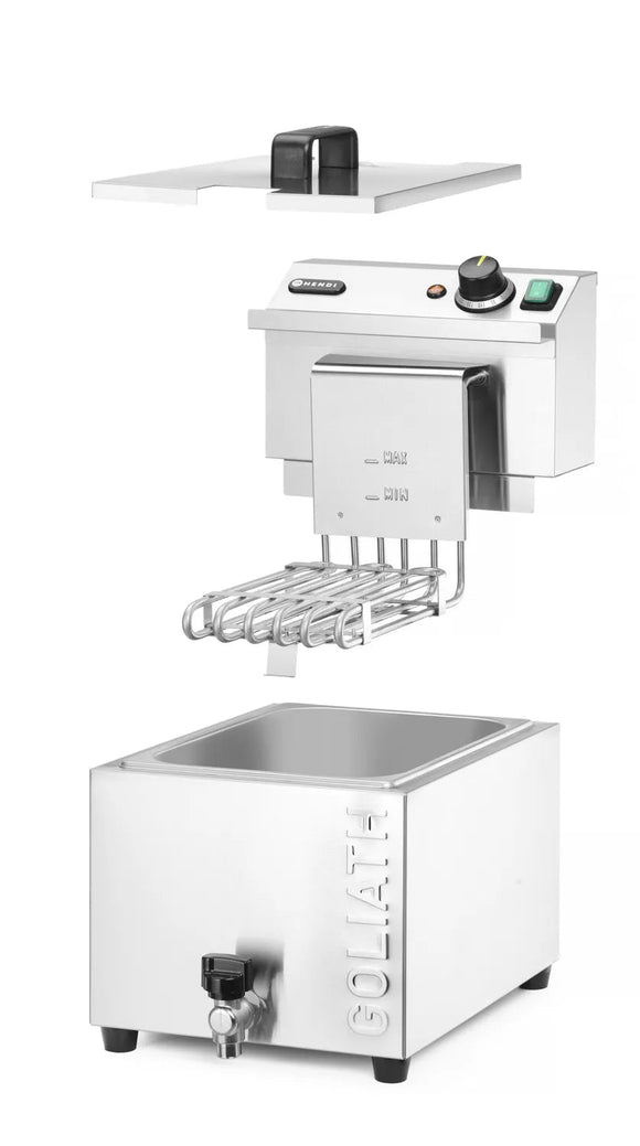 Frityrkoker XL med avløpskran HEDI GOLIATH, 10L - for Storkjøkken - XL - Storkjøkken